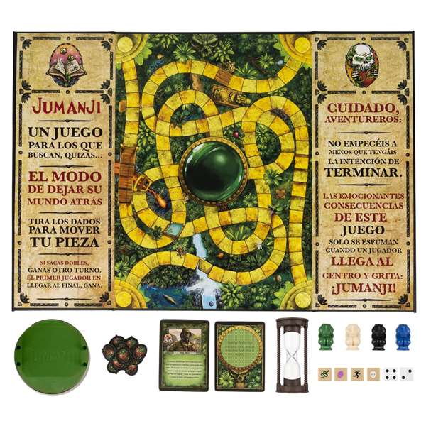 Spin Master Juego de mesa Jumanji - Jeu de société, dimensions 27.31x37.15x5.4 cm, à partir de 8 ans, multilingue