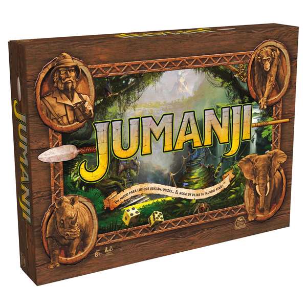 Spin Master Juego de mesa Jumanji - Jeu de société, dimensions 27.31x37.15x5.4 cm, à partir de 8 ans, multilingue