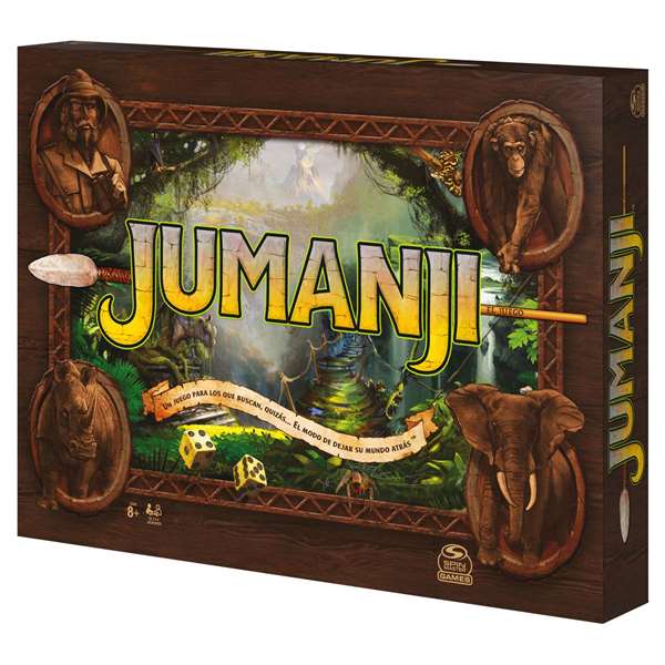 Spin Master Juego de mesa Jumanji - Jeu de société, dimensions 27.31x37.15x5.4 cm, à partir de 8 ans, multilingue