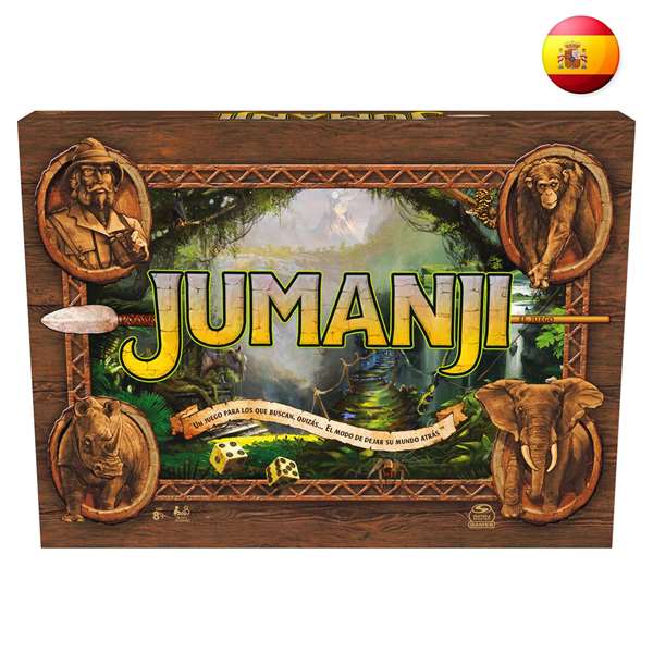 Spin Master Juego de mesa Jumanji - Jeu de société, dimensions 27.31x37.15x5.4 cm, à partir de 8 ans, multilingue