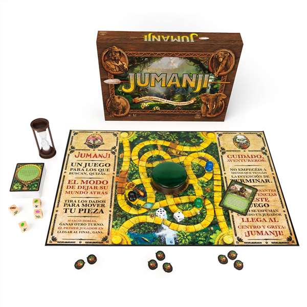 Spin Master Juego de mesa Jumanji - Jeu de société, dimensions 27.31x37.15x5.4 cm, à partir de 8 ans, multilingue