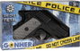 Gonher - Pistola policía - Pistolet jouet métal policier avec 8 tirs - Noir