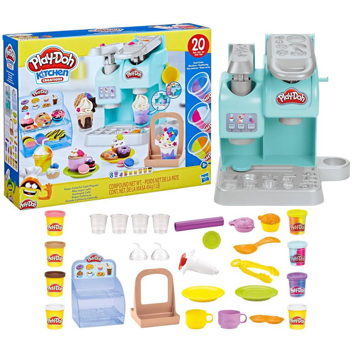 Hasbro Play-Doh Super Cafetière Colorée Playset - Jouet de Création de Boissons et Desserts Hasbro Play-Doh Super Cafetière Colorée Playset - Jouet de Création de Boissons et Desserts