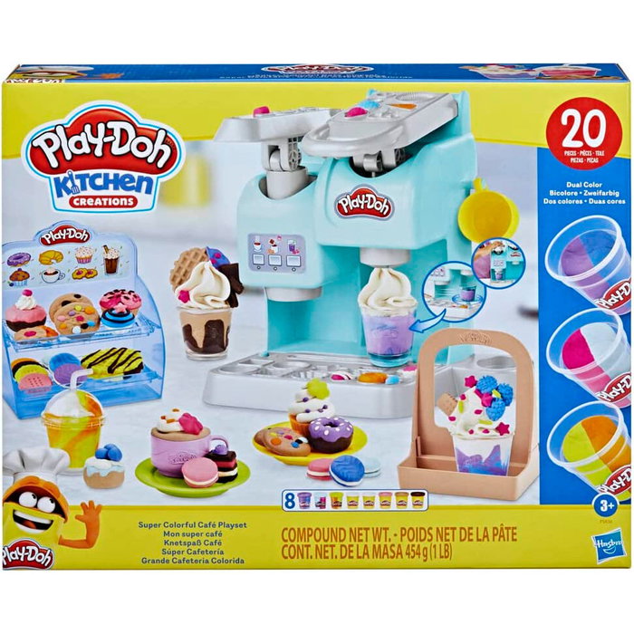 Play-Doh Mon super café, Machine à café jouet et Pâte à modeler Multicolore