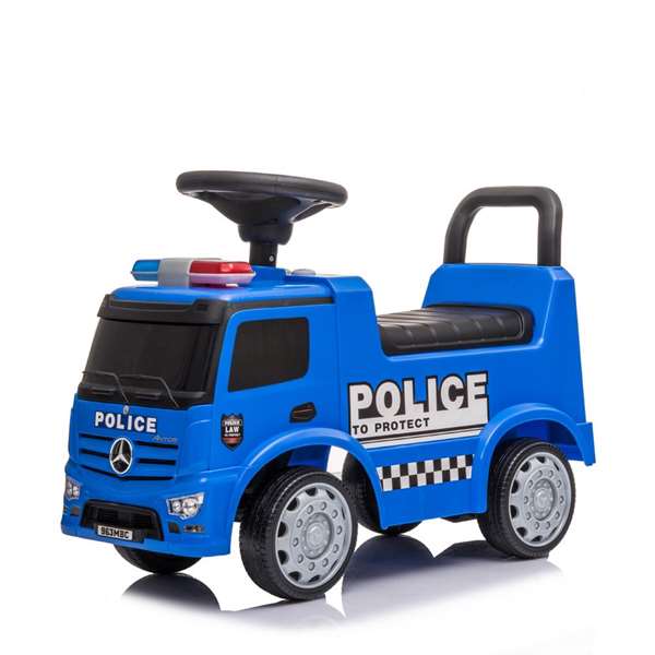 Ociotrends Mercedes Truck Actros Police Camion-Jouet Son et Lumière avec Piles 1-3 Ans Poids Max 25 Kg Camion de Police Jouet pour Enfant