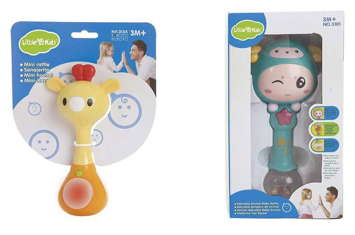 Creaciones Llopis - 6 sonajeros lumineux et musicaux de 16 cm, jouet pour bébé dès 3 mois