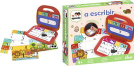 Diset Yo aprendo a escribir - Jeu éducatif pour apprendre à écrire - Version espagnole - 4 ans et plus - Coffret avec tablette lumineuse, 21 planches et stylo effaçable