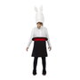 My Other Me - Déguisement de lapin en chistera pour enfant, couleur noir, taille vêtement 4 à 6 ans (âge recommandé 3 ans)