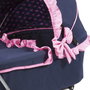 Reig Poussette pour poupée bleu marine 89 x 70 x 42 cm, à assembler, pour enfant à partir de 3 ans