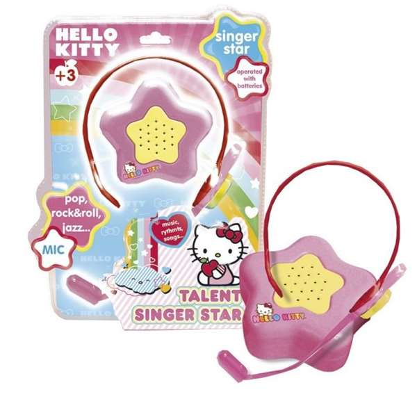 Reig hello kitty - Microphone pour enfant avec amplificateur, jouet plastique 23x22x5 cm, pile LR3 x3, à partir de 3 ans