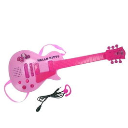 Reig Guitare Électronique avec Micro Hello Kitty pour Enfants dès 3 Ans - Piles Non Incluses