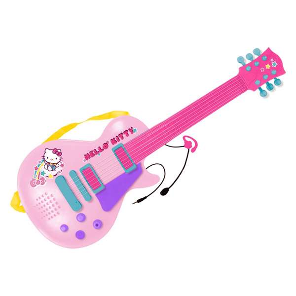 Reig Guitare Électronique avec Micro Hello Kitty pour Enfants dès 3 Ans - Piles Non Incluses Reig Guitare Électronique avec Micro Hello Kitty pour Enfants dès 3 Ans - Piles Non Incluses