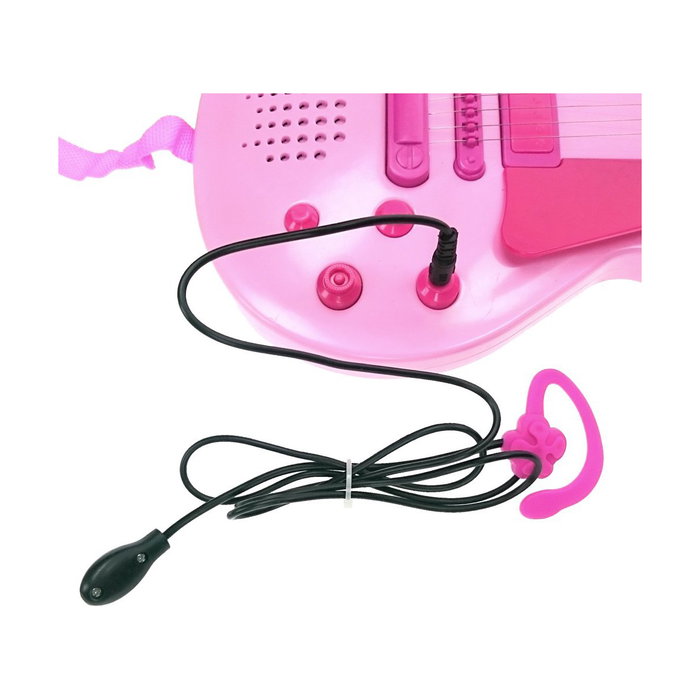 Guitare pour Enfant Hello Kitty Électronique Microphone Rose Guitare pour Enfant Hello Kitty Électronique Microphone Rose