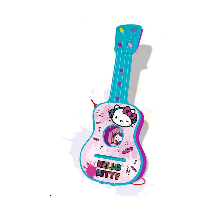 Guitare pour Enfant Hello Kitty 4 Cordes Bleu Rose Guitare pour Enfant Hello Kitty 4 Cordes Bleu Rose