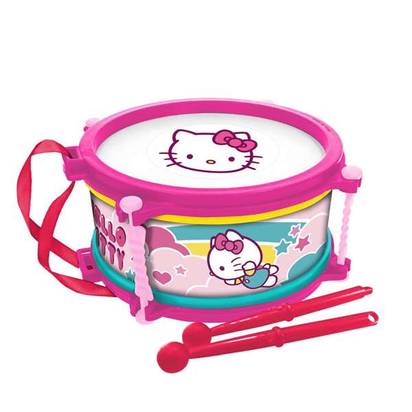 Reig Tambour 16 cm de diamètre Hello Kitty, jouet pour enfants à partir de 3 ans Reig Tambour 16 cm de diamètre Hello Kitty, jouet pour enfants à partir de 3 ans