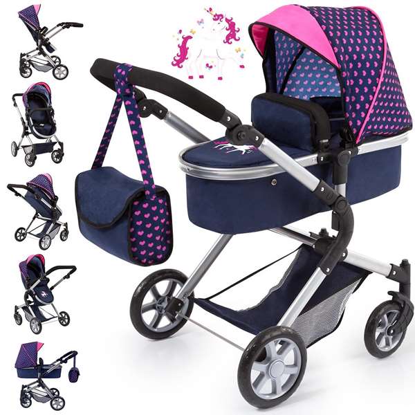 Reig Coche Muñecas Combi Neo Pro 82x79x38.50 - Poussette poupée avec assemblage recommandé à partir de 3 ans