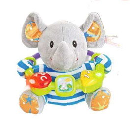 Reig Peluche Musicale Éléphant 35 cm - Peluche Éléfant avec Musique pour Nouveau-né