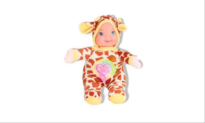 Reig Poupée Musicale Girafe 35 cm avec Son pour Enfant dès 12 Mois, Fonctionne sur 2 Piles LR3 (non Incluses)