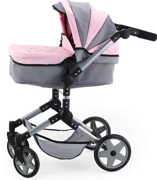 Reig Combi Neo Pro - Coche pour poupées, gris, 84 x 72 x 43 cm, pour enfants à partir de 3 ans, montage nécessaire