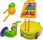 Reig - Set d'instruments de musique pour enfants: Xylophone, Tambour, Saxophone et Maracas, Jouet éducatif à partir de 3 ans