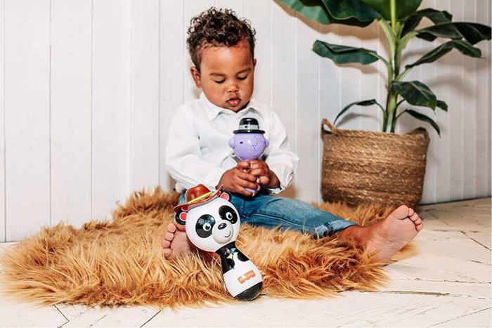 Fisher-Price Maracas pour enfant à partir de 3 ans avec son et lumière, matériau plastique, nécessite 2 piles LR3 incluses