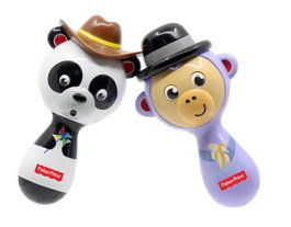 Fisher-Price Maracas pour enfant à partir de 3 ans avec son et lumière, matériau plastique, nécessite 2 piles LR3 incluses