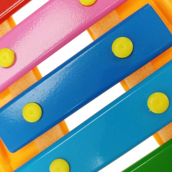 Reig Xylophone 8 notes en sac avec baguette, instrument de musique pour enfant à partir de 3 ans