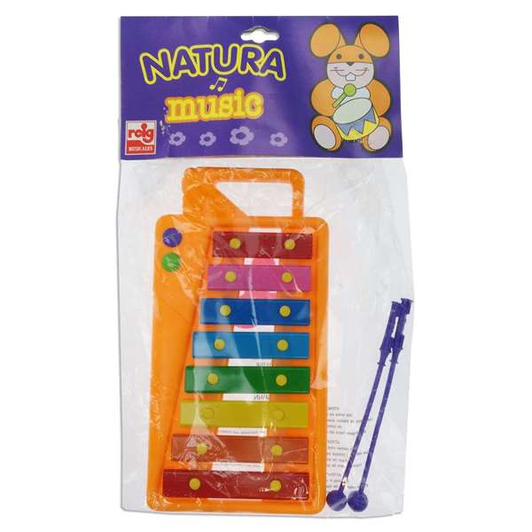 Reig Xylophone 8 notes en sac avec baguette, instrument de musique pour enfant à partir de 3 ans