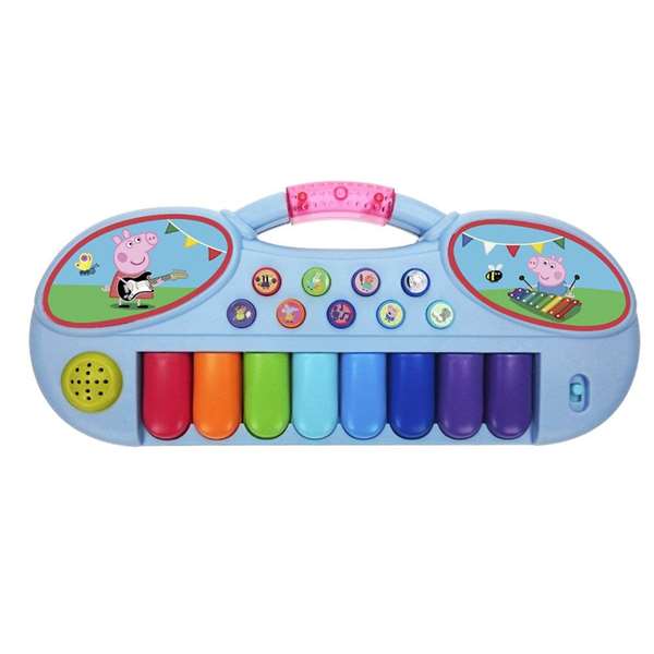Reig Orgue Électronique Peppa Pig - Jouet Musical avec Sons et Lumières pour Enfants dès 18 Mois (Fonctionne avec 3 Piles LR6 Incluses)