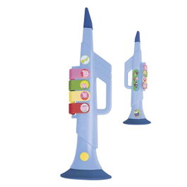 Reig Trompeta 4 Notas en Estuche Peppa Pig - Trompette 4 notes Peppa Pig avec étui en plastique pour enfants à partir de 3 ans