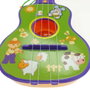 Reig Guitare pour enfant 4 cordes avec sac de transport, instrument de musique jouet pour 3 ans et plus, dimensions 36x15x4 cm