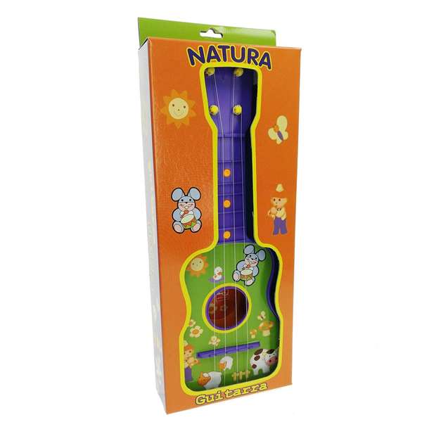 Reig Guitare pour enfant 4 cordes avec sac de transport, instrument de musique jouet pour 3 ans et plus, dimensions 36x15x4 cm