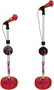 Reig Microphone de pie avec amplificateur et guitare Lady Bug - Micro pour enfant avec pied - Set musical jouet