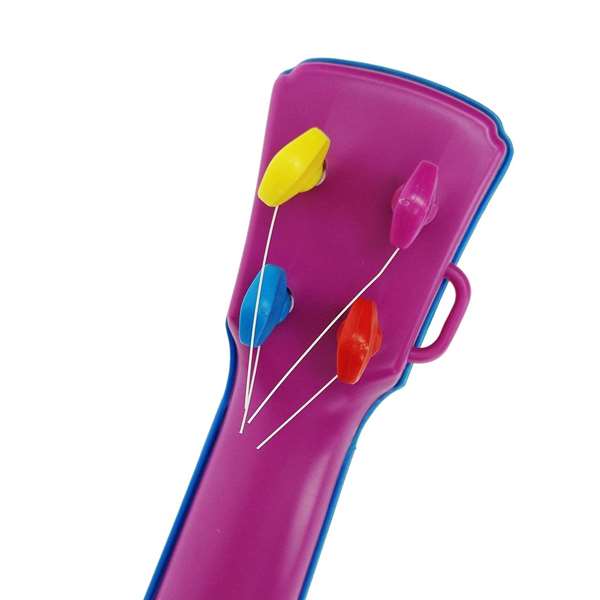 Reig Guitare jouet 4 cordes "Fiesta" pour enfants à partir de 3 ans - En plastique avec sac de transport