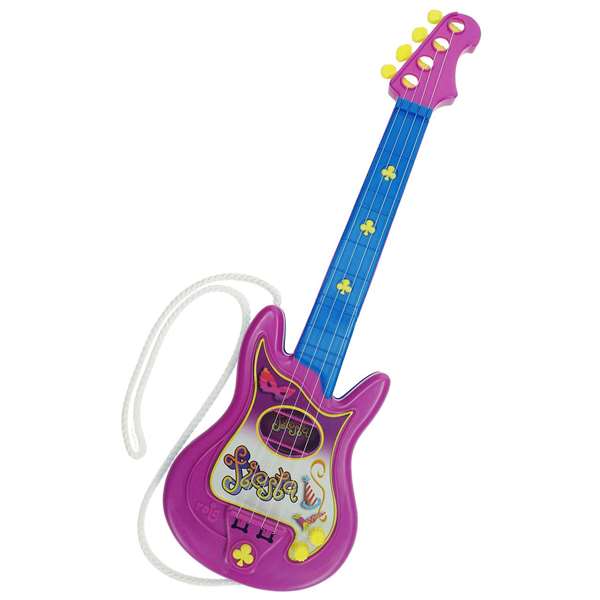 Reig Fiesta - Guitare électrique jouet 4 cordes pour enfants, dimensions 56 x 18 x 4 cm, en plastique