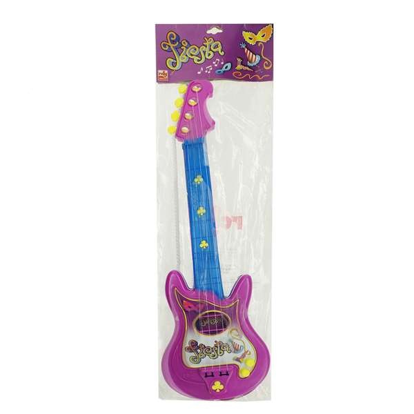 Reig Fiesta - Guitare électrique jouet 4 cordes pour enfants, dimensions 56 x 18 x 4 cm, en plastique