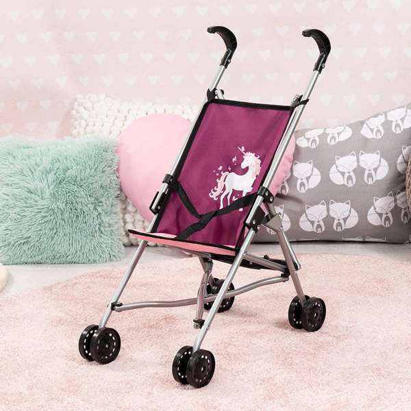 Reig - Chaise pour poupée de décoration violette avec licornes - Âge recommandé : 3 ans