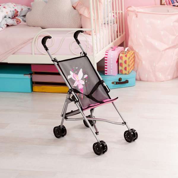 Reig - Silla de muñeca gris decoracion hadas - Chaise pour poupée grise décoration fées - 57x46x27 cm - À partir de 3 ans