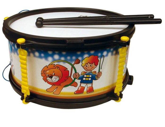Reig Tambour "Circo" avec sac de transport et baguettes - Jouet en plastique pour enfants de 3 ans et plus