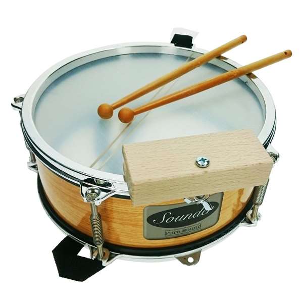 Reig Tambour à baguettes métallisé en sac, diamètre 25 cm, jeu d'imitation pour enfants à partir de 3 ans