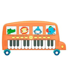 Fisher-Price Teclado autobús Buslion - Clavier enfant musical bus, 3 ans et plus, fonctionne avec piles LR6
