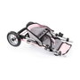Poussette pour poupées Reig Jogger Jumeler Gris Rose roues x 3