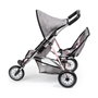 Poussette pour poupées Reig Jogger Jumeler Gris Rose roues x 3