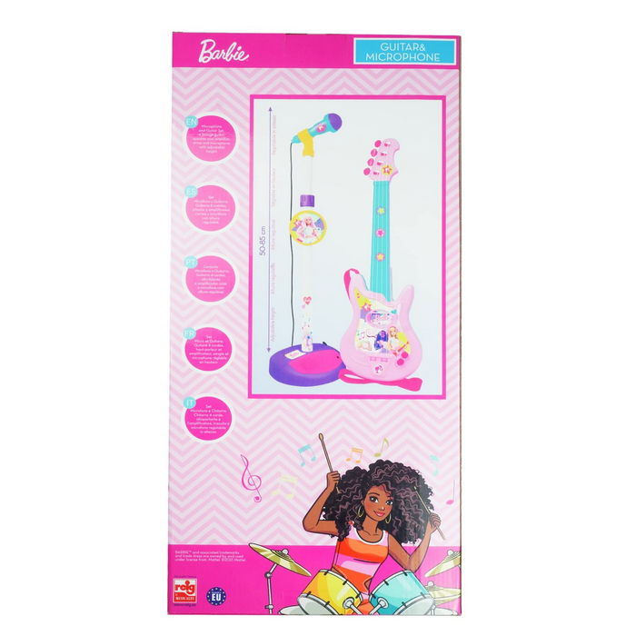 Ensemble musical Barbie Microphone Guitare pour Enfant Ensemble musical Barbie Microphone Guitare pour Enfant