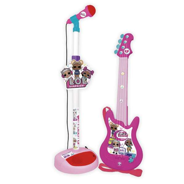 LOL Surprise Micro et Guitare - Jouet Musical pour Enfants à Partir de 3 Ans - Nécessite Montage et 4 Piles LR6 (Non Incluses) LOL Surprise Micro et Guitare - Jouet Musical pour Enfants à Partir de 3 Ans - Nécessite Montage et 4 Piles LR6 (Non Incluses)