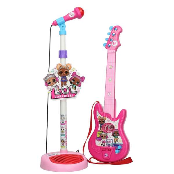 LOL Surprise Micro et Guitare - Jouet Musical pour Enfants à Partir de 3 Ans - Nécessite Montage et 4 Piles LR6 (Non Incluses) LOL Surprise Micro et Guitare - Jouet Musical pour Enfants à Partir de 3 Ans - Nécessite Montage et 4 Piles LR6 (Non Incluses)