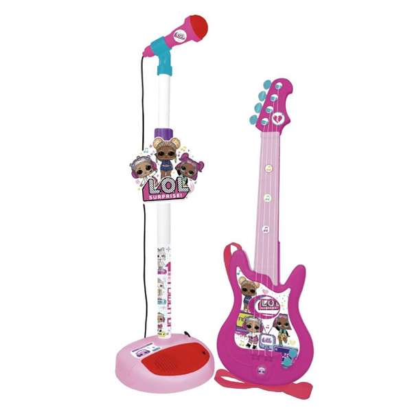 LOL Surprise Micro et Guitare - Jouet Musical pour Enfants à Partir de 3 Ans - Nécessite Montage et 4 Piles LR6 (Non Incluses) LOL Surprise Micro et Guitare - Jouet Musical pour Enfants à Partir de 3 Ans - Nécessite Montage et 4 Piles LR6 (Non Incluses)