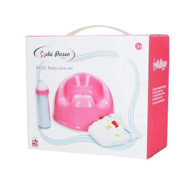 Reig - Set d'apprentissage de la propreté comprenant orinal, changes lavables et biberon pour enfant, âge recommandé 3 ans, contenu: 12 pièces