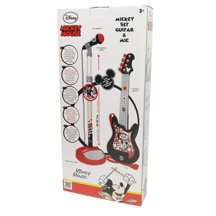 Ensemble musical Mickey Mouse Microphone Guitare pour Enfant Ensemble musical Mickey Mouse Microphone Guitare pour Enfant