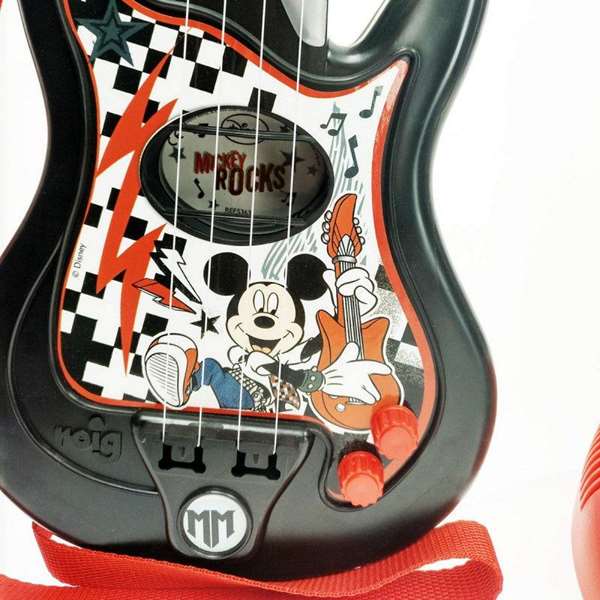 Reig Jeu de Guitare avec Microphone pour Enfant à Partir de 3 Ans, Nécessite 4 Piles LR6, Matière Plastique
